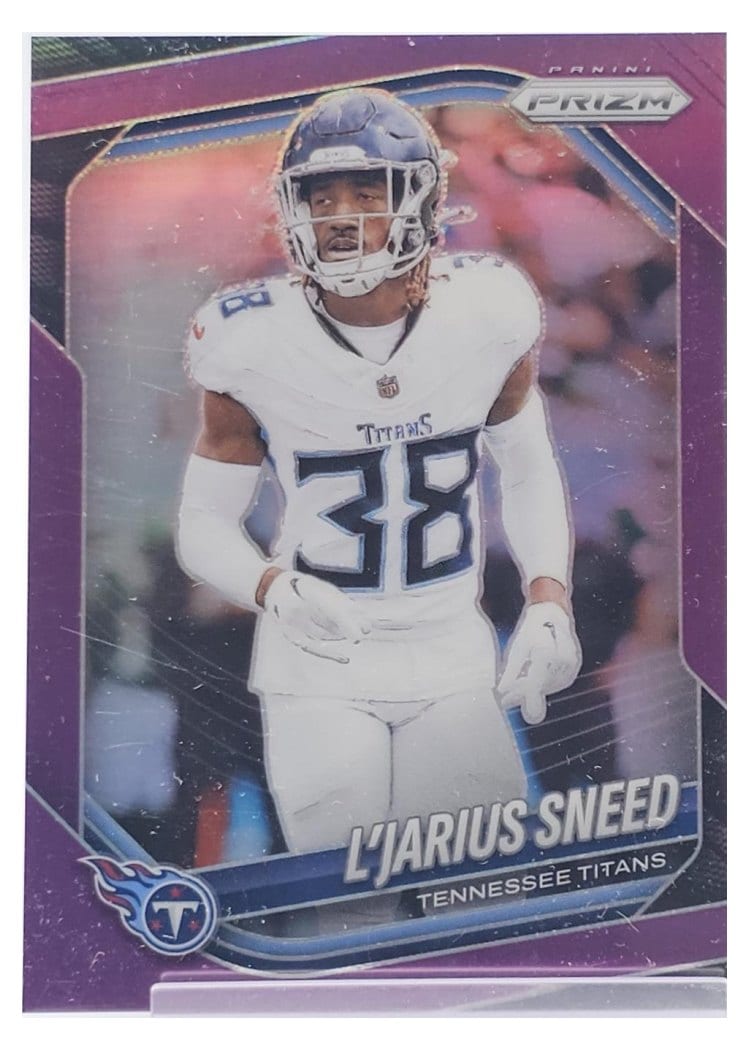 2025 Panini Prizm Base Set L'Jarius Sneed Purple #24 card
