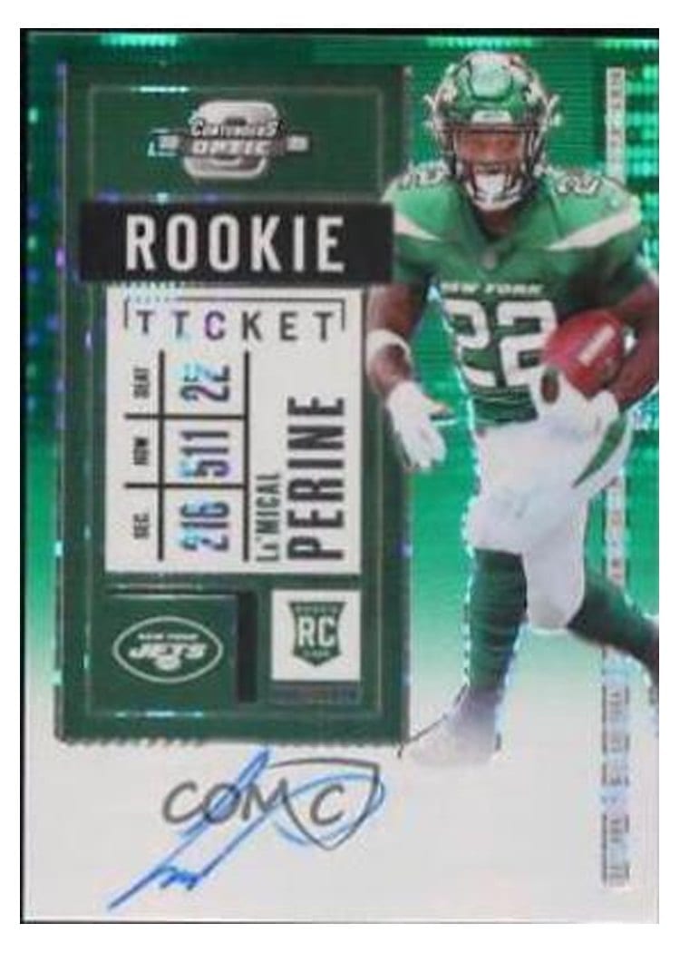 2020 Panini Contenders Optic Base Set La'Mical Perine #135 card
