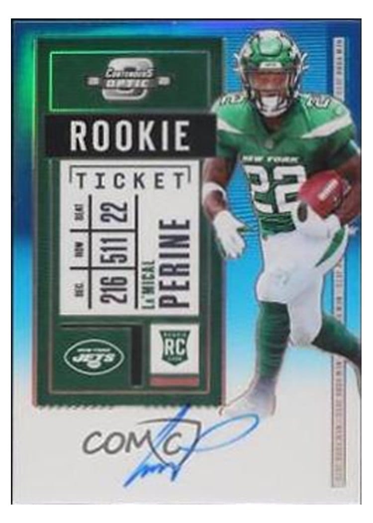 2020 Panini Contenders Optic Base Set La'Mical Perine #135 card