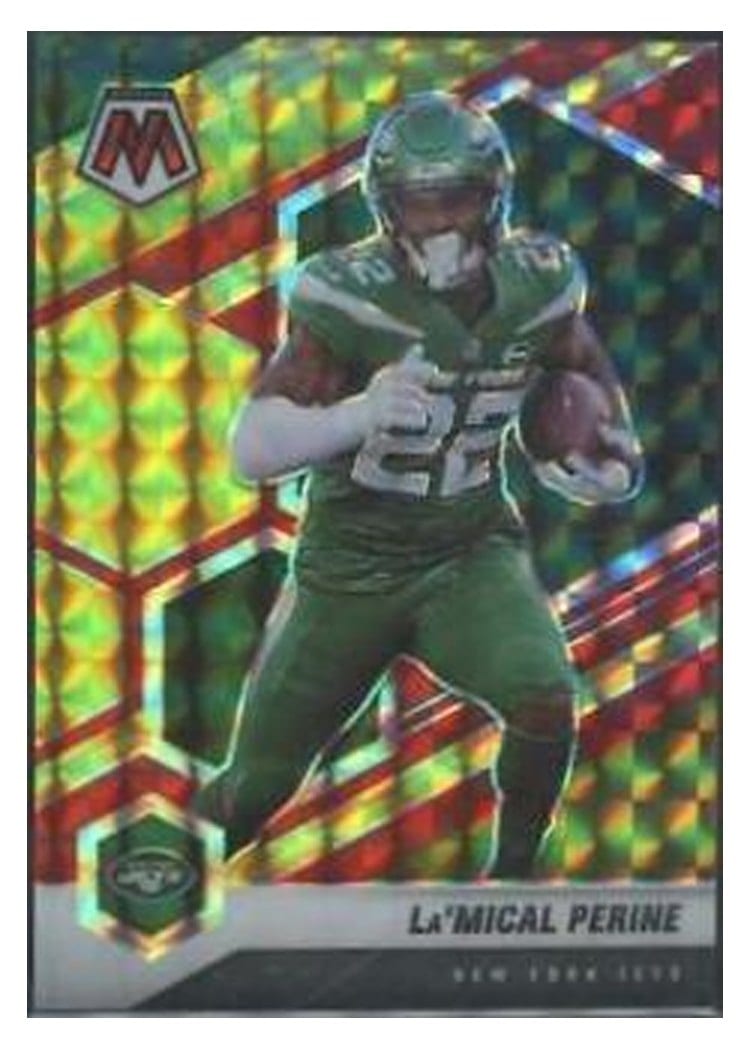 2021 Panini Mosaic Base Set La'Mical Perine #157 card