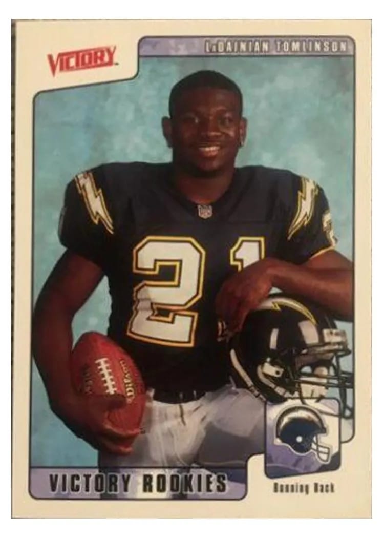 2001 Upper Deck Victory LaDainian Tomlinson #416 card