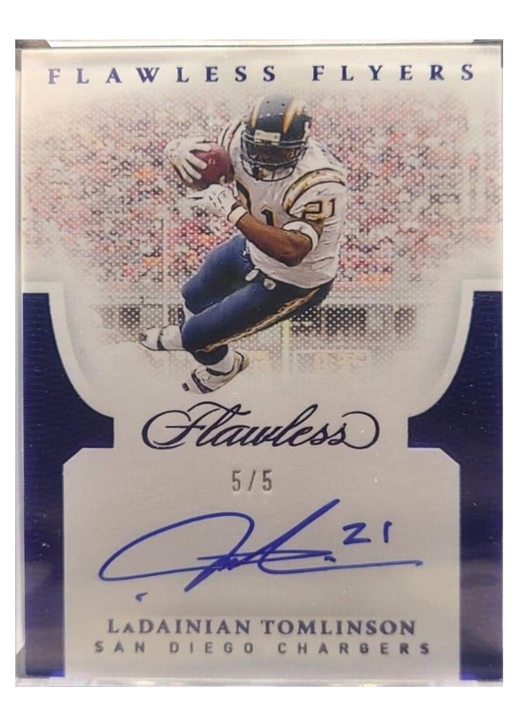 2021 Panini Flawless Flawless Flyers LaDainian Tomlinson #FLY-LDT card