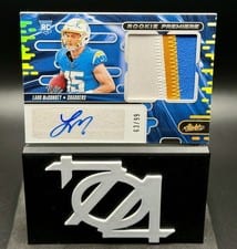 2024 Panini Absolute Rookie Premiere Materials Autographs Ladd McConkey #RPMA-LMY