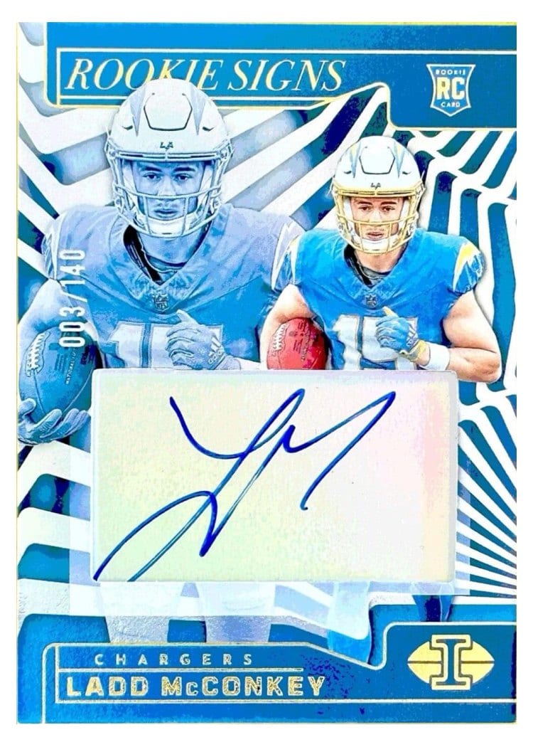 2024 Panini Illusions Rookie Signs Ladd McConkey #12