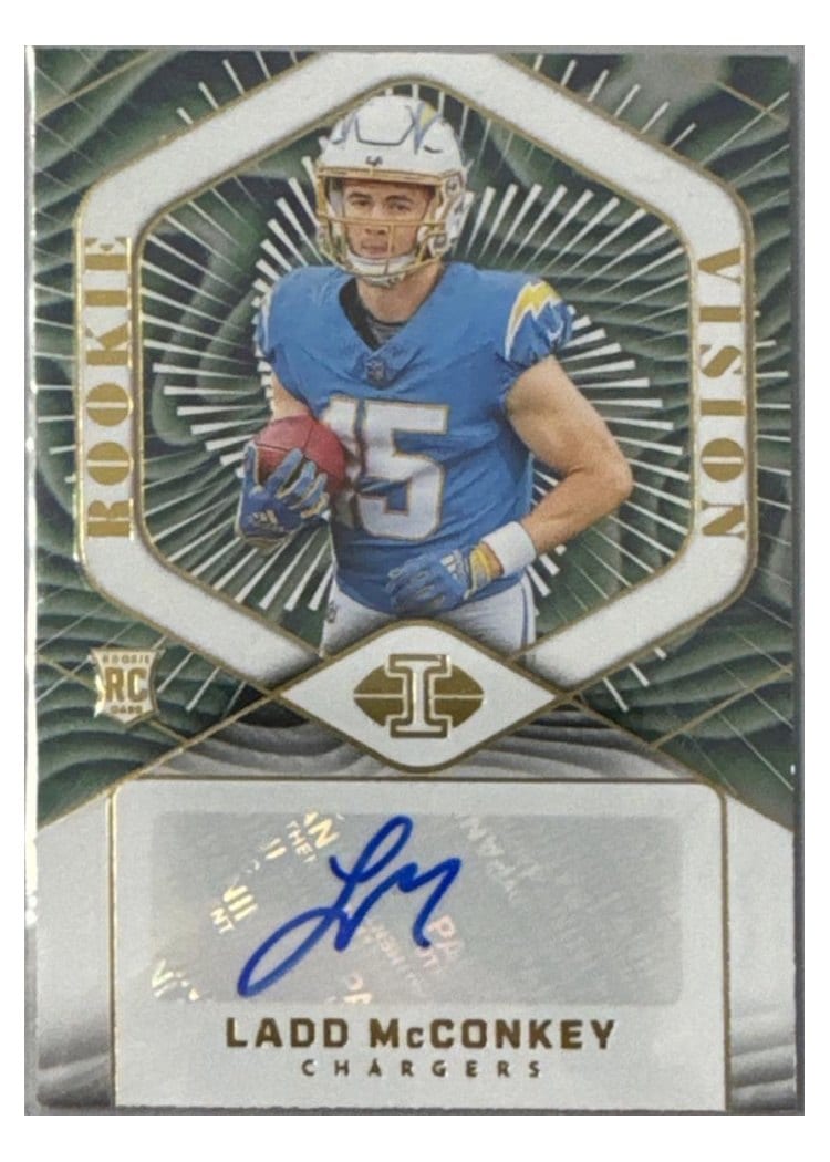 2024 Panini Illusions Rookie Vision Signatures Ladd McConkey #9 card