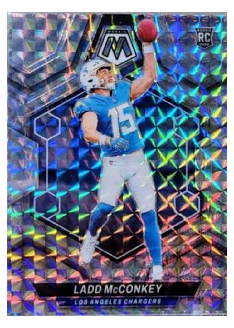 2024 Panini Mosaic Base Set Ladd McConkey Mosaic #334 card