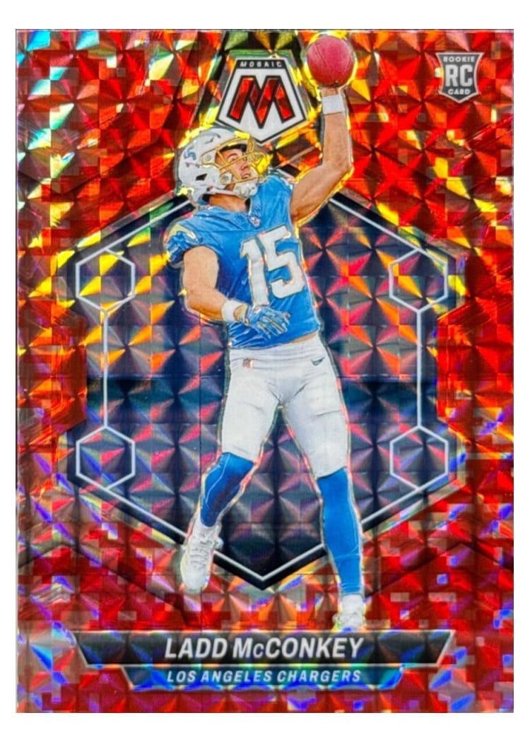 2024 Panini Mosaic Base Set Ladd McConkey #334 card