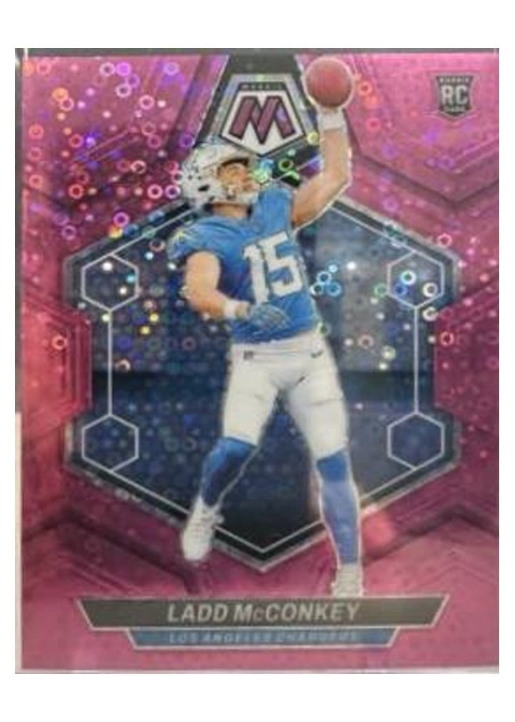 2024 Panini Mosaic Base Set Ladd McConkey No Huddle Pink #334 card