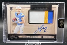 2024 Panini One Rookie Patch Autographs Ladd McConkey #9 card