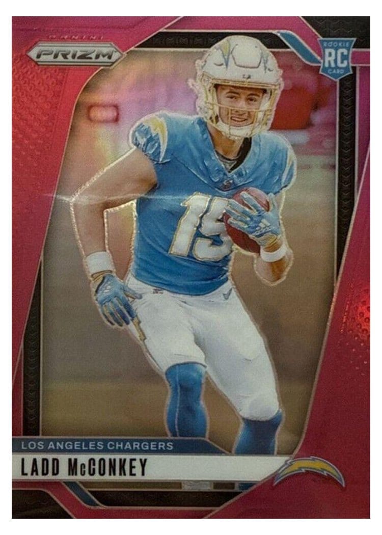 2024 Panini Prizm Base Set Ladd McConkey #365 card