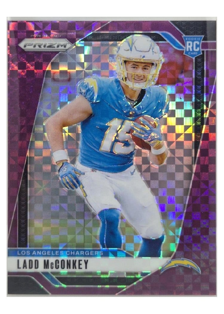 2024 Panini Prizm Base Set Ladd McConkey #365 card