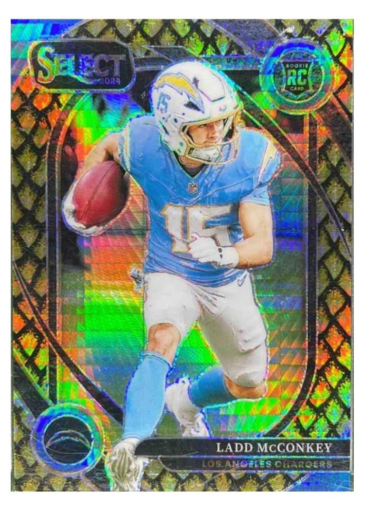 2024 Panini Select Base Set Ladd McConkey #268 card