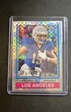 2024 Topps Chrome 1974 Topps Football Ladd McConkey #74TF-10 card