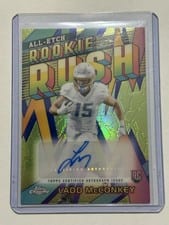 2024 Topps Chrome Chrome All-Etch Rookie Rush Autographs Ladd McConkey #RRA-LM card