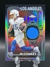 2024 Topps Chrome Topps Chrome Rookie Relics Ladd McConkey #CRR-LMC card