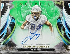 2024 Topps Inception Rookie Autograph Variations Ladd McConkey #RAV-LAM card