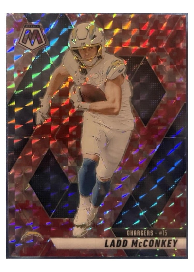 2025 Panini Mosaic Base Set Ladd McConkey #15 card