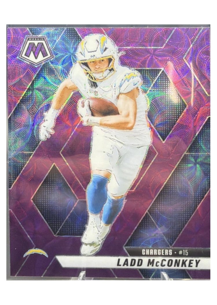 2025 Panini Mosaic Base Set Ladd McConkey #15 card