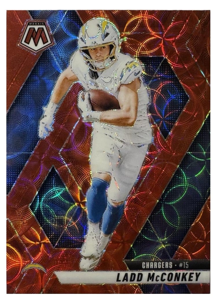 2025 Panini Mosaic Base Set Ladd McConkey #15 card