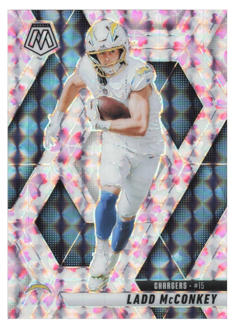 2025 Panini Mosaic Base Set Ladd McConkey #15 card