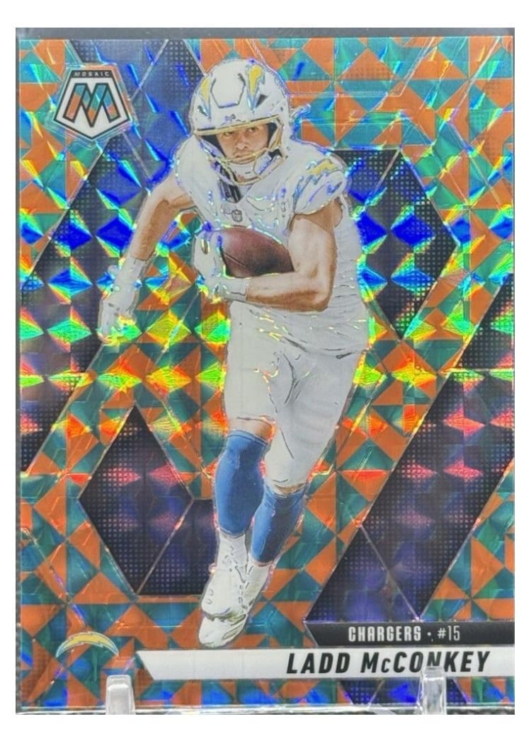 2025 Panini Mosaic Base Set Ladd McConkey #15 card
