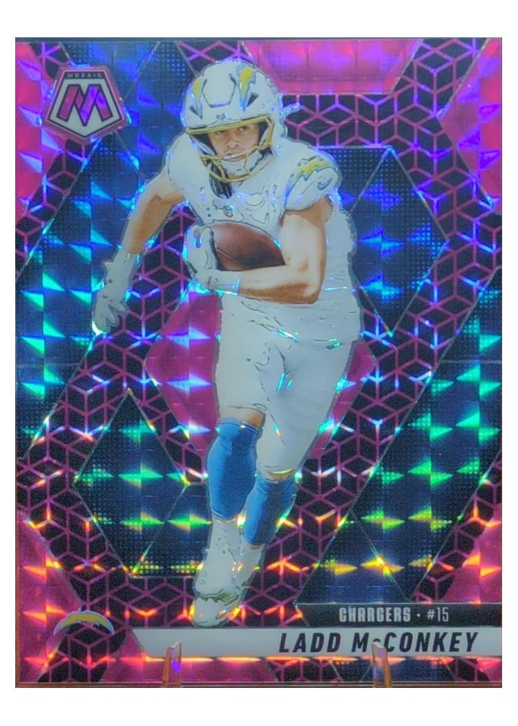 2025 Panini Mosaic Base Set Ladd McConkey #15 card