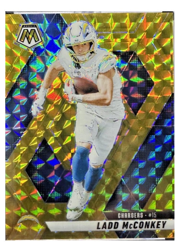 2025 Panini Mosaic Base Set Ladd McConkey #15 card