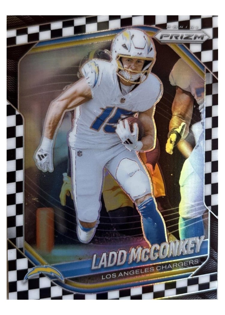 2025 Panini Prizm Base Set Ladd McConkey #18 card