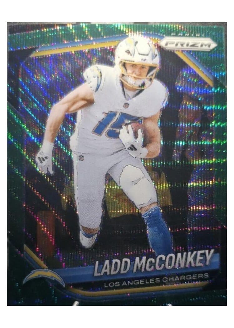 2025 Panini Prizm Base Set Ladd McConkey #18 card