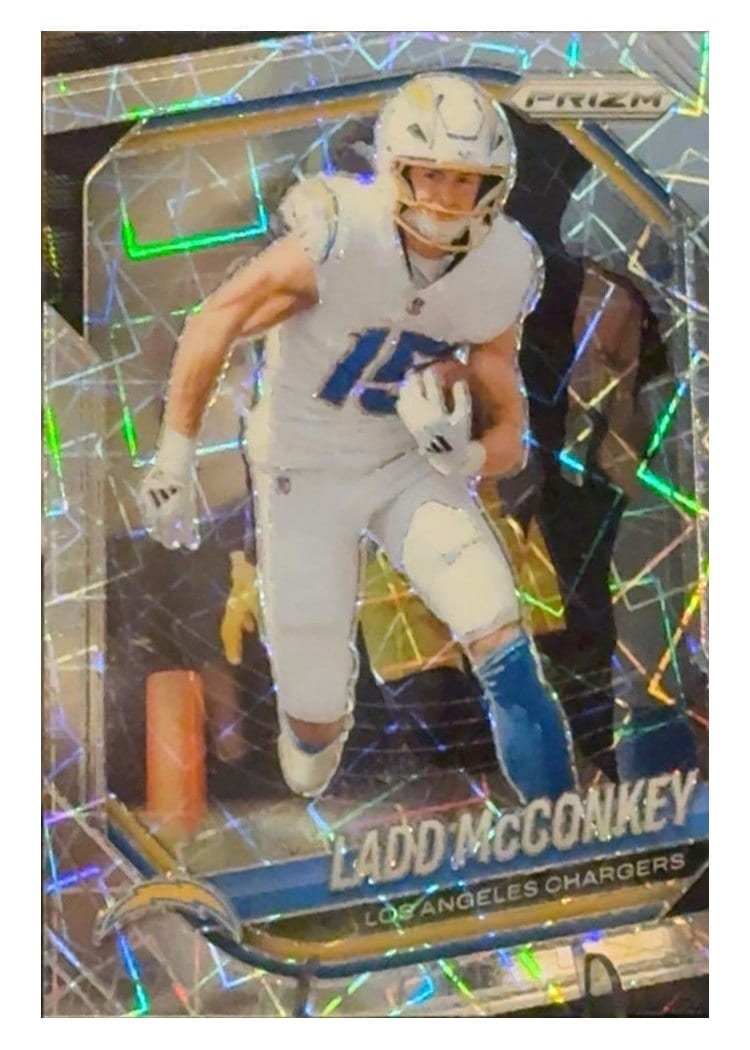 2025 Panini Prizm Base Set Ladd McConkey #18 card