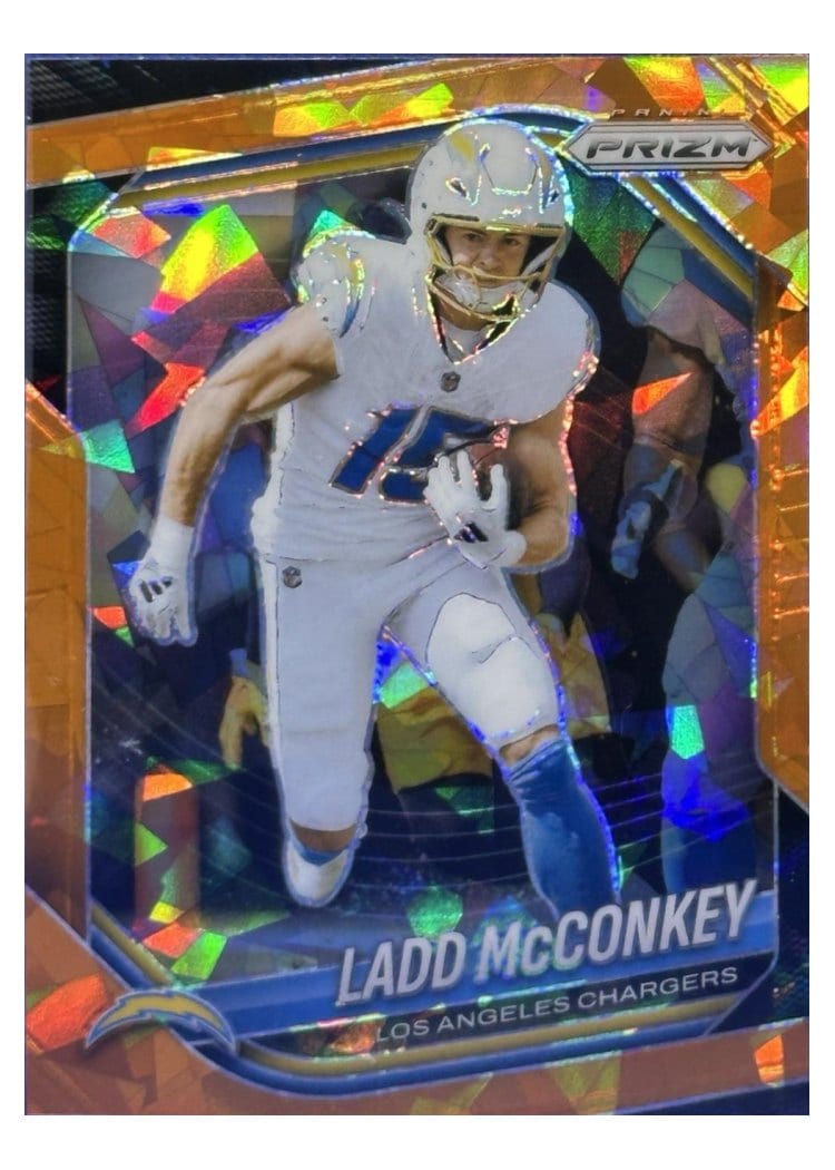2025 Panini Prizm Base Set Ladd McConkey #18 card