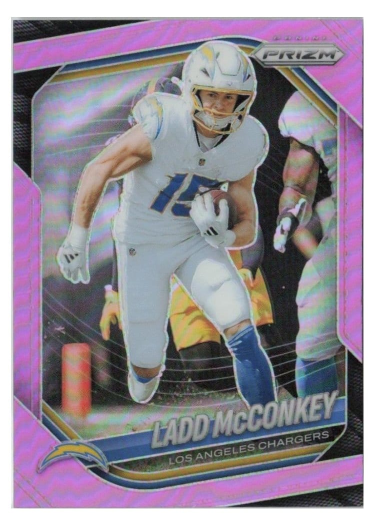 2025 Panini Prizm Base Set Ladd McConkey #18 card