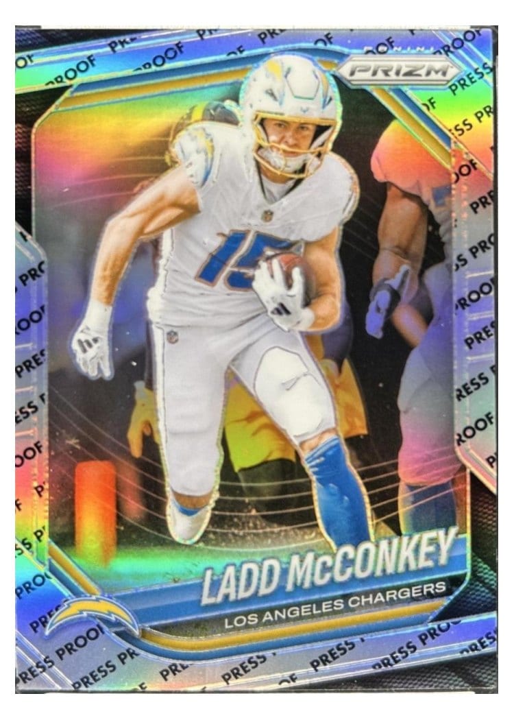2025 Panini Prizm Base Set Ladd McConkey #18 card