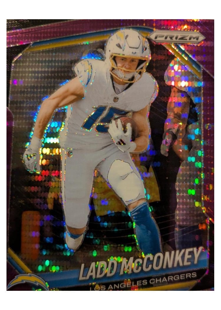 2025 Panini Prizm Base Set Ladd McConkey #18 card