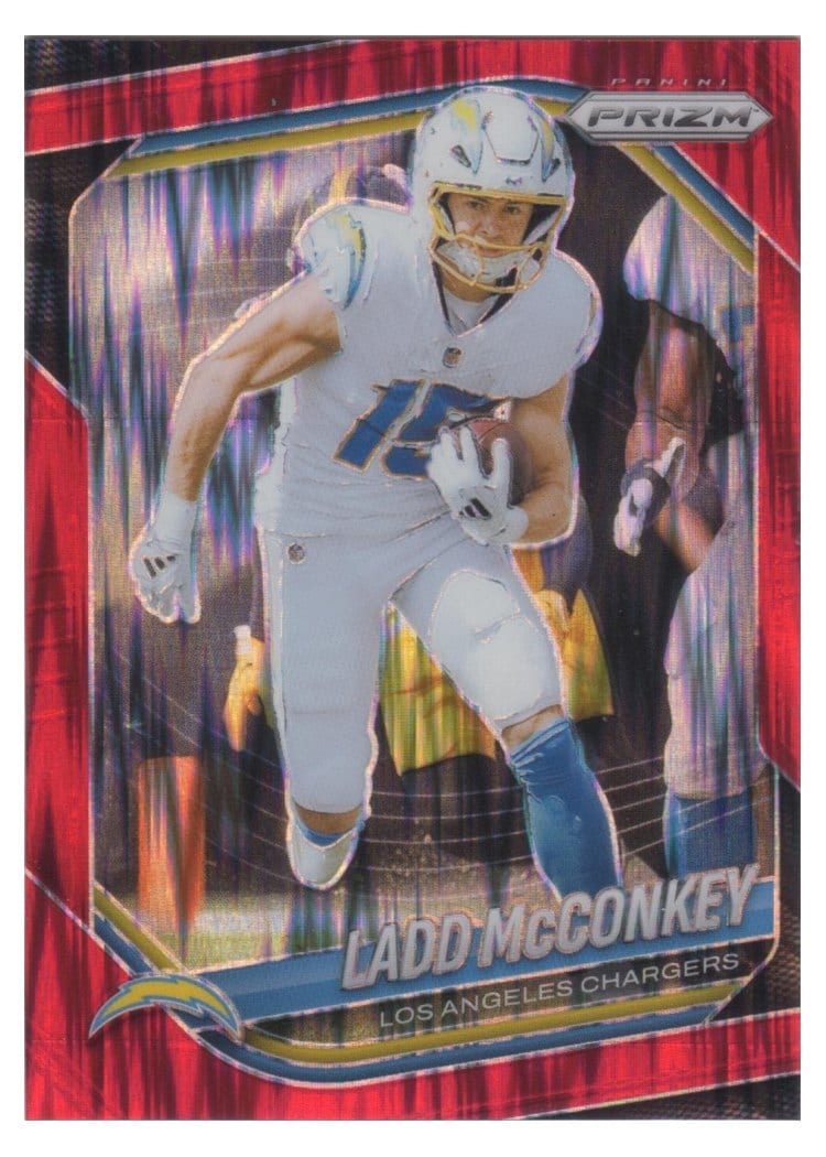 2025 Panini Prizm Base Set Ladd McConkey #18 card