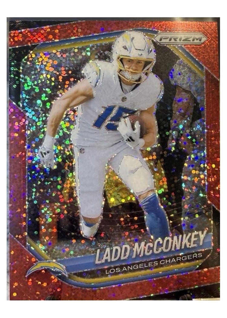 2025 Panini Prizm Base Set Ladd McConkey #18 card