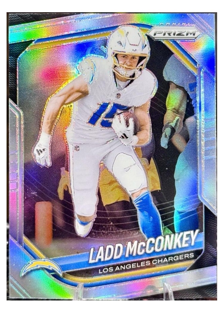 2025 Panini Prizm Base Set Ladd McConkey #18 card