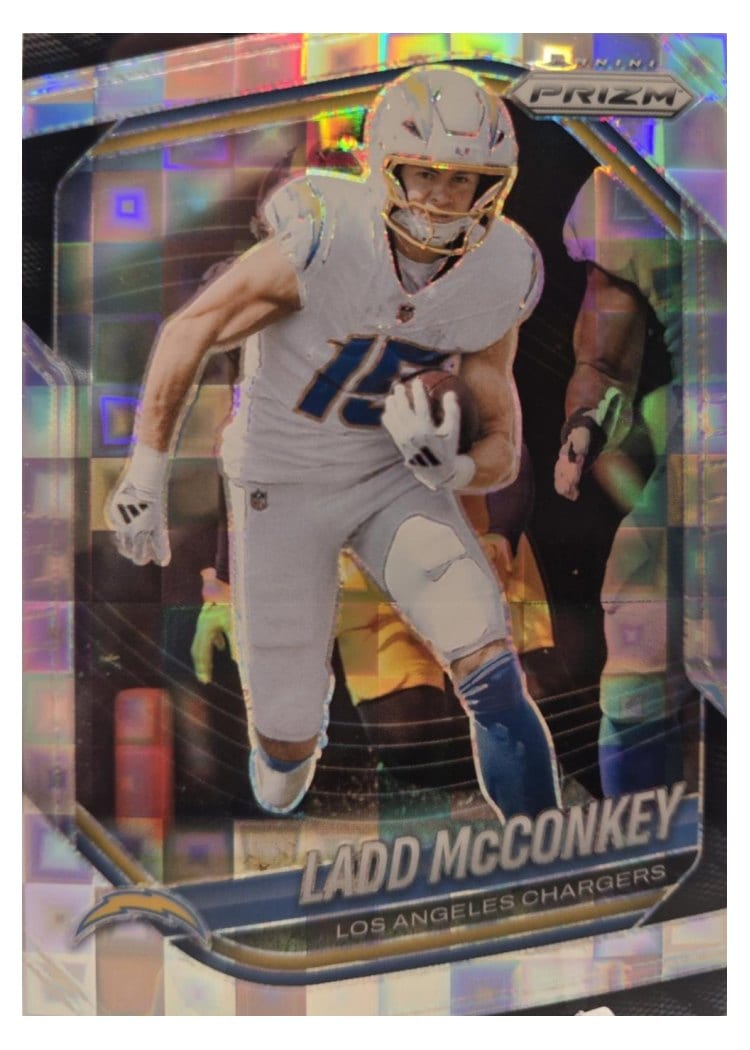 2025 Panini Prizm Base Set Ladd McConkey #18 card