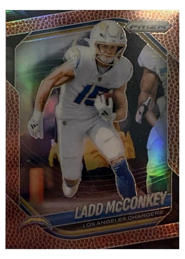 2025 Panini Prizm Base Set Ladd McConkey #18 card