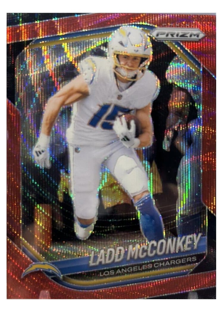 2025 Panini Prizm Base Set Ladd McConkey #18 card