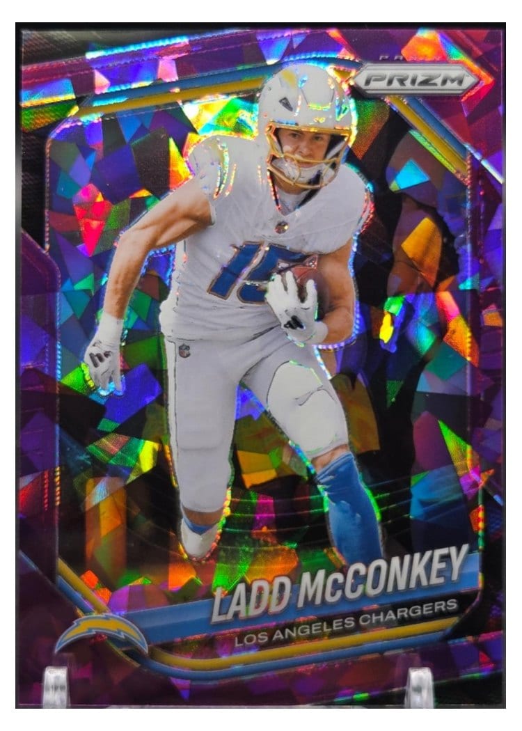 2025 Panini Prizm Base Set Ladd McConkey #18 card