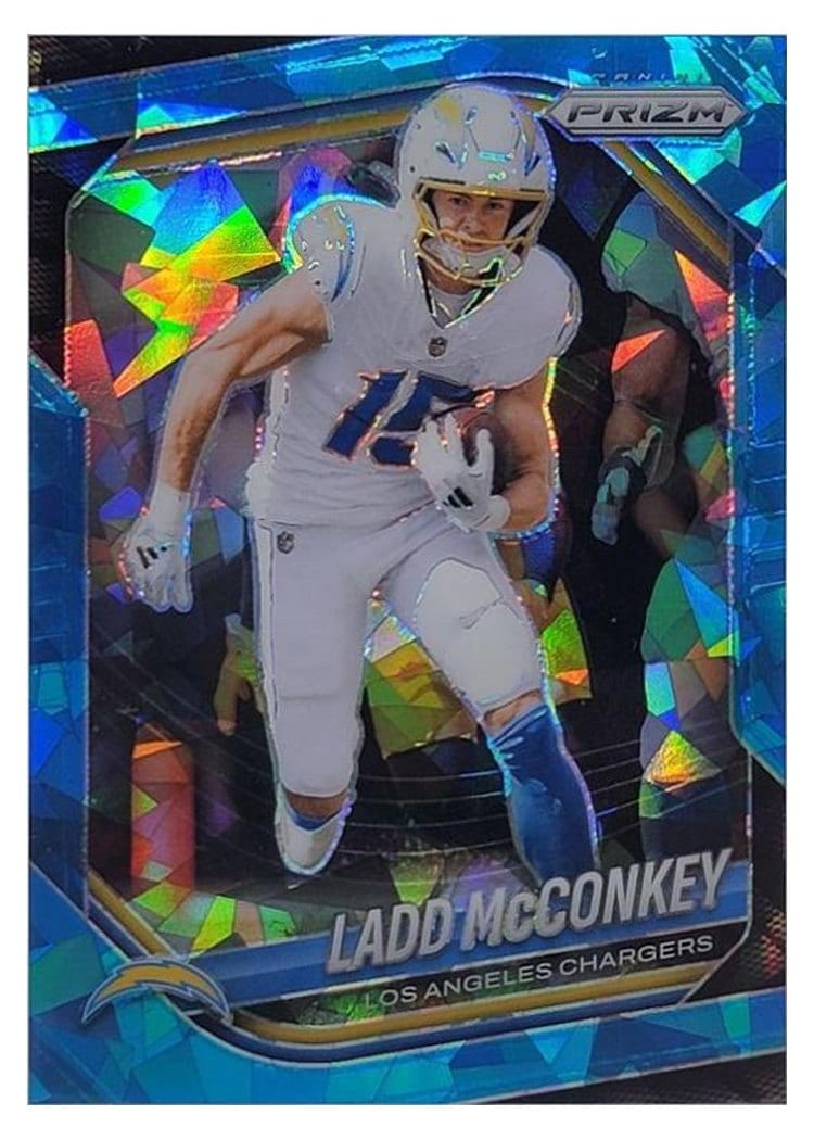 2025 Panini Prizm Base Set Ladd McConkey #18 card