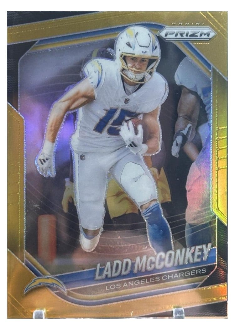 2025 Panini Prizm Base Set Ladd McConkey #18 card