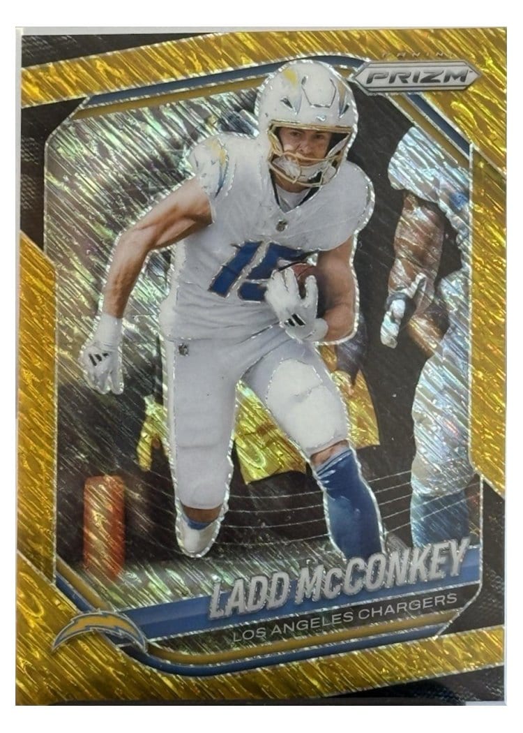 2025 Panini Prizm Base Set Ladd McConkey #18 card