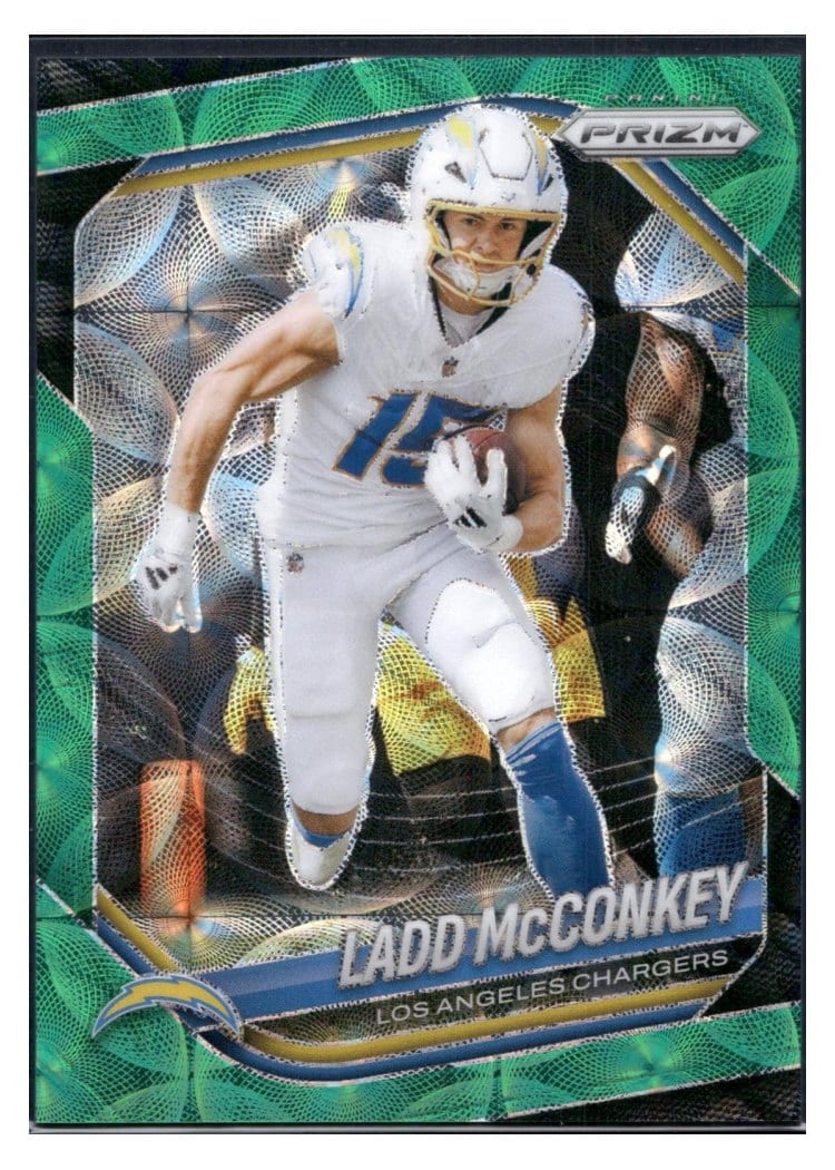 2025 Panini Prizm Base Set Ladd McConkey #18 card