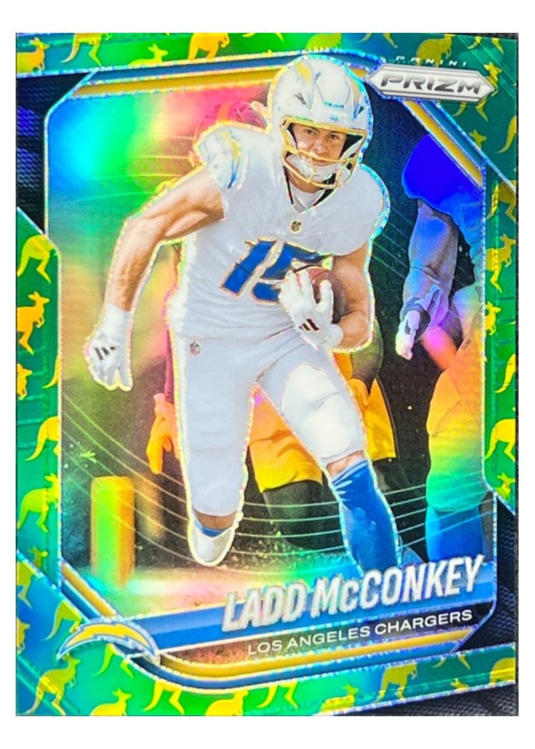 2025 Panini Prizm Base Set Ladd McConkey #18 card