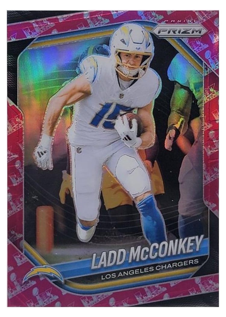 2025 Panini Prizm Base Set Ladd McConkey #18 card