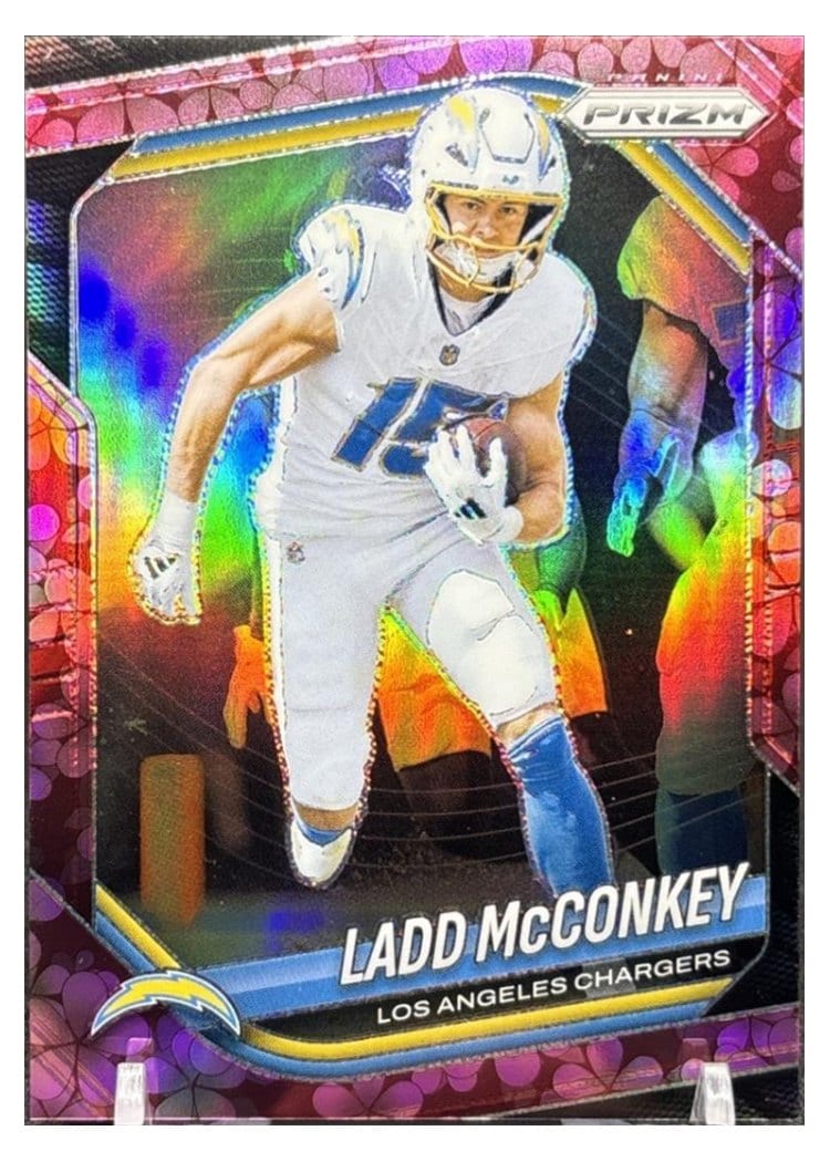 2025 Panini Prizm Base Set Ladd McConkey #18 card