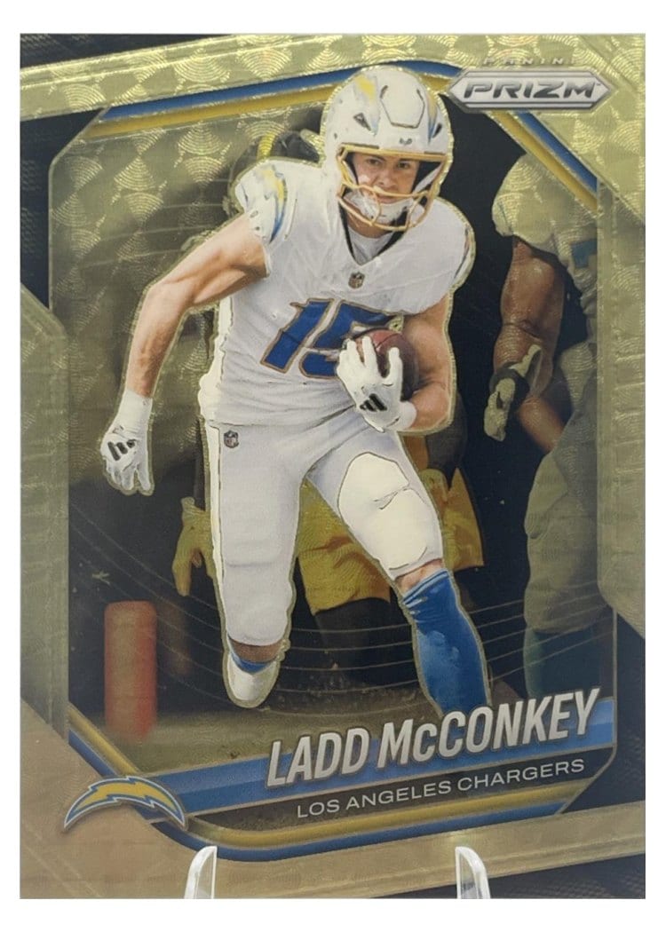 2025 Panini Prizm Base Set Ladd McConkey #18 card