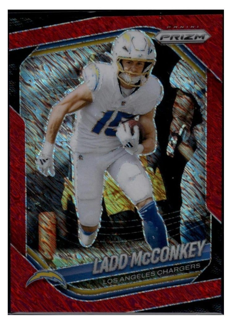 2025 Panini Prizm Base Set Ladd McConkey #18 card
